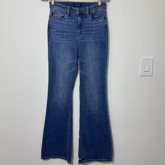 Judy Blue Women’s Flare Jeans Size 7/28 Stretch High Rise Bell Bottom Leg - Picture 1 of 7